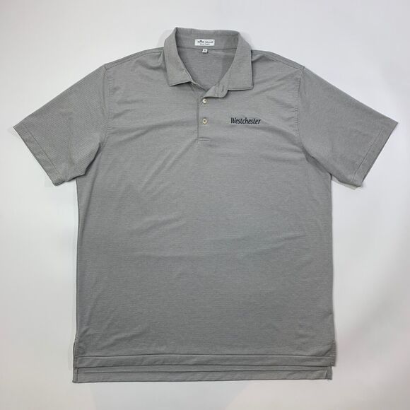 Peter Millar Shirt Mens Extra Large Grey Summer Comfort Halford Performance Polo - Picture 2 of 11
